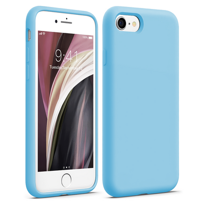 Husa Soft Silicone - iPhone 7/8/SE2 - Cadet Blue