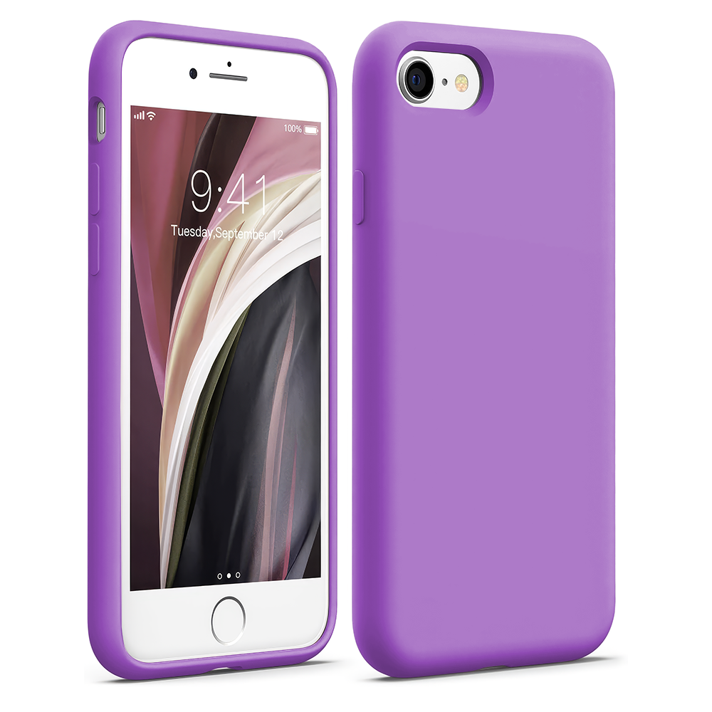 Husa Soft Silicone - iPhone 7/8/SE2 - Light Purple