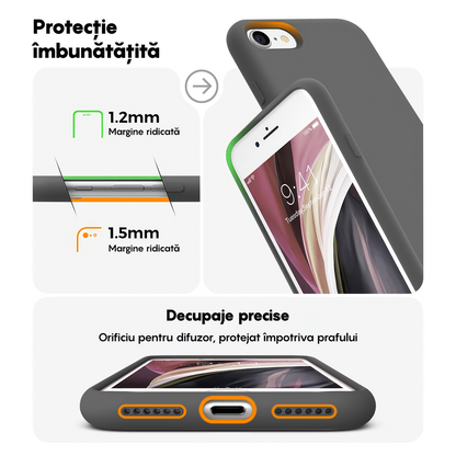 Husa Soft Silicone - iPhone 7/8/SE2 - Dark Gray