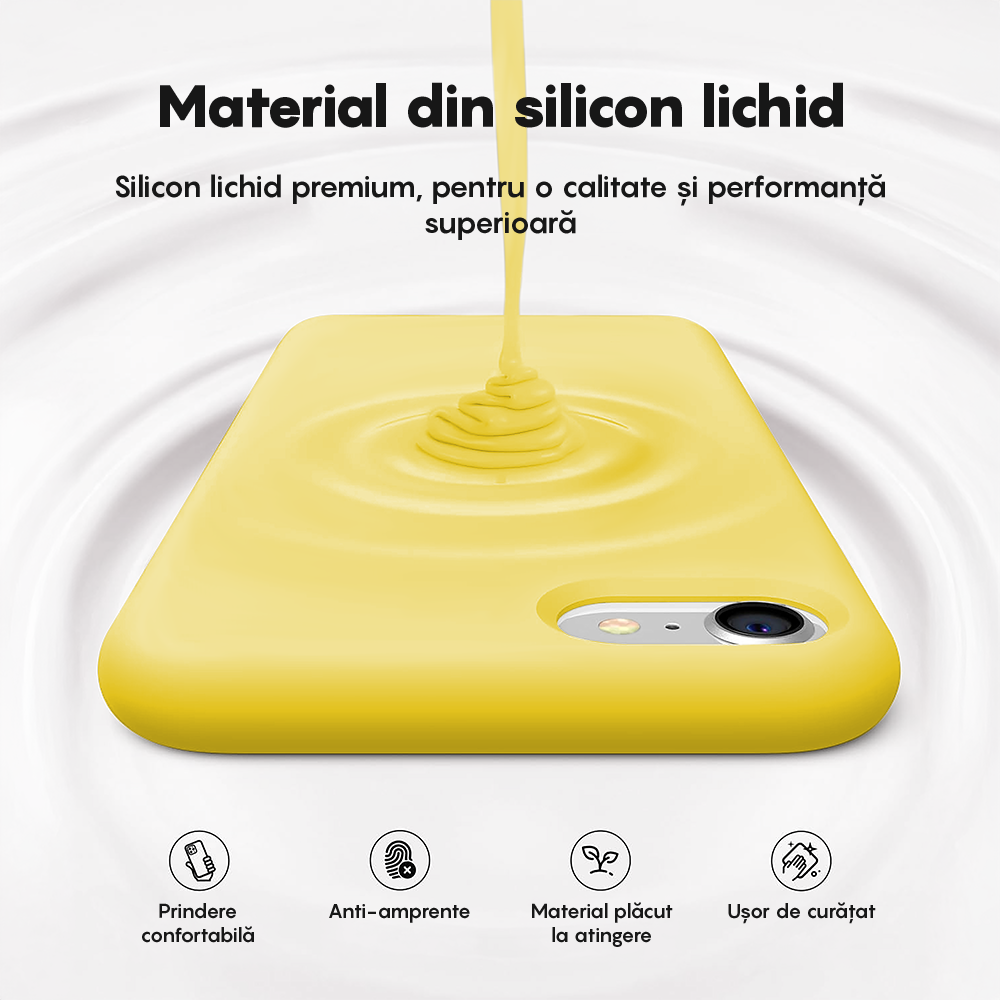 Husa Soft Silicone - iPhone 7/8/SE2 - Yellow