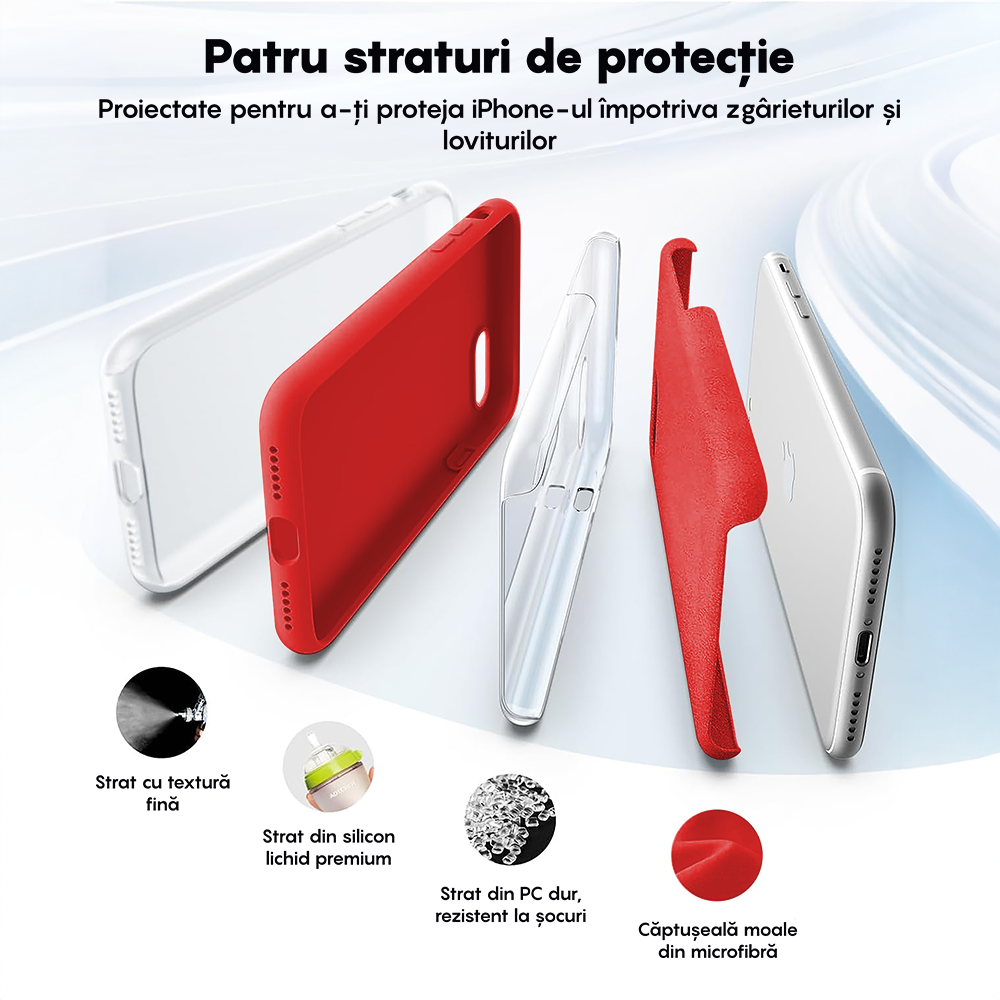Husa Soft Silicone - iPhone 7/8/SE2 - Red