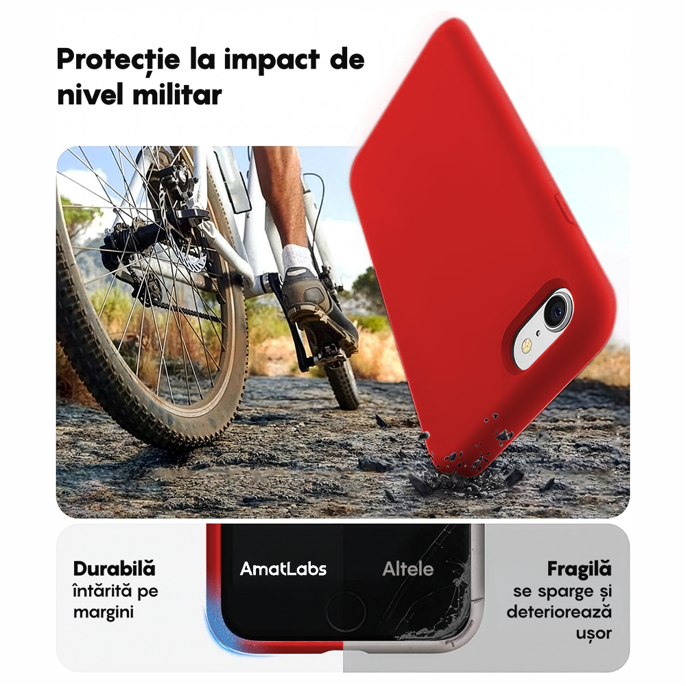 Husa Soft Silicone - iPhone 7/8/SE2 - Red