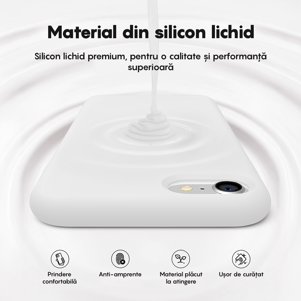 Husa Soft Silicone - iPhone 7/8/SE2 - Alb