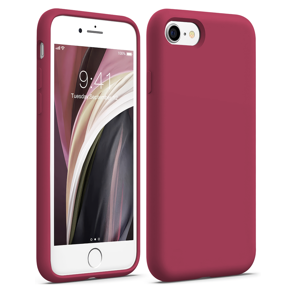 Husa Soft Silicone - iPhone 7/8/SE2 - Burgundy
