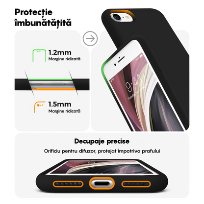 Husa Soft Silicone - iPhone 7/8/SE2 - Negru