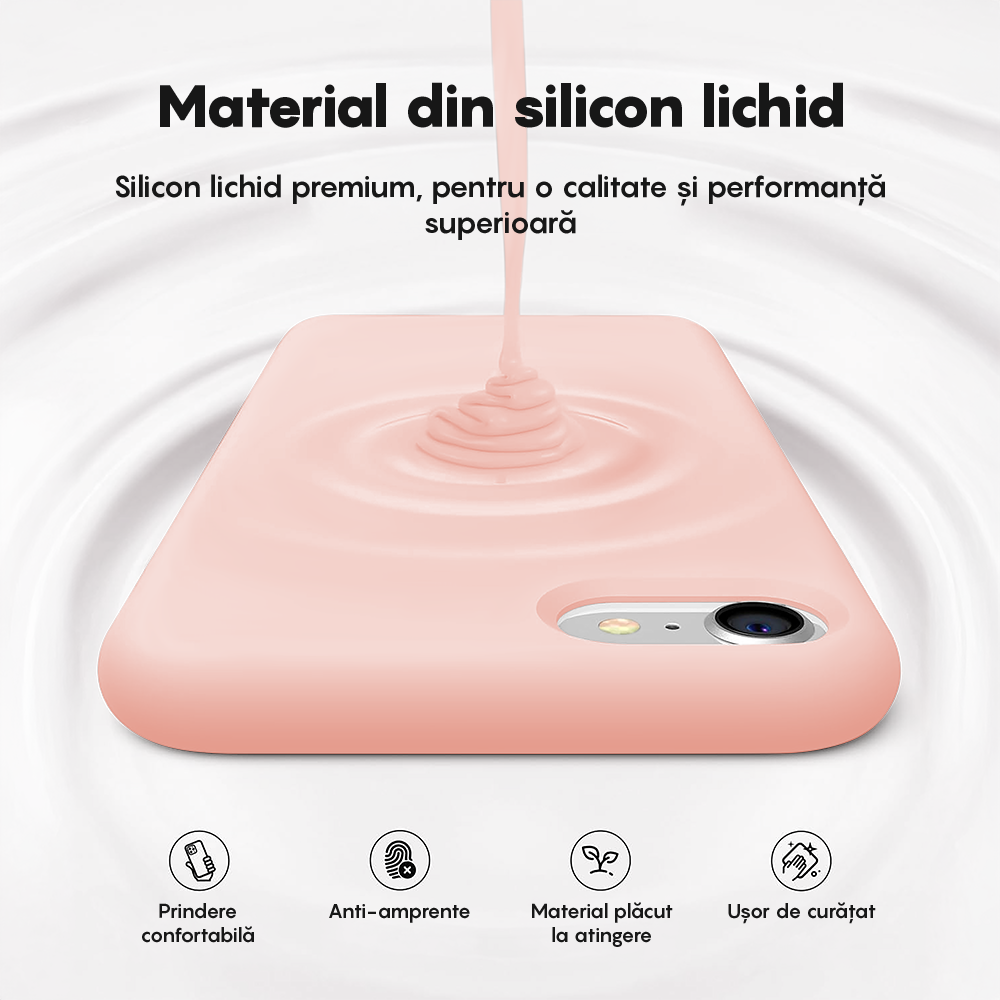 Husa Soft Silicone - iPhone 7/8/SE2 - Pink Sand