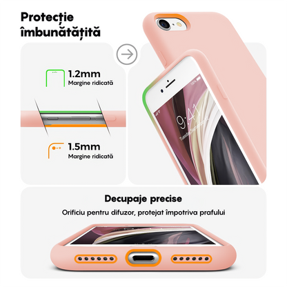 Husa Soft Silicone - iPhone 7/8/SE2 - Pink Sand