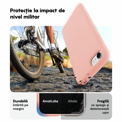 Husa Soft Silicone - iPhone 7/8/SE2 - Pink Sand