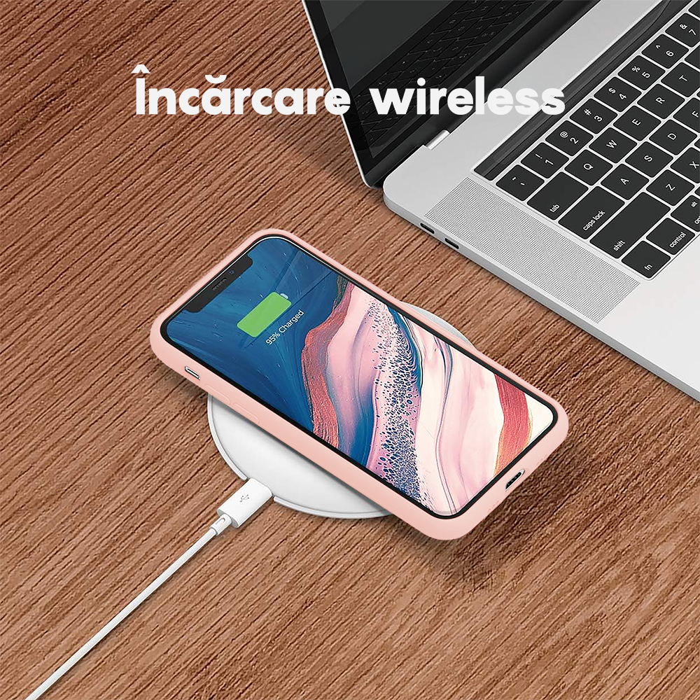 Husa Soft Silicone - iPhone 7/8/SE2 - Pink Sand
