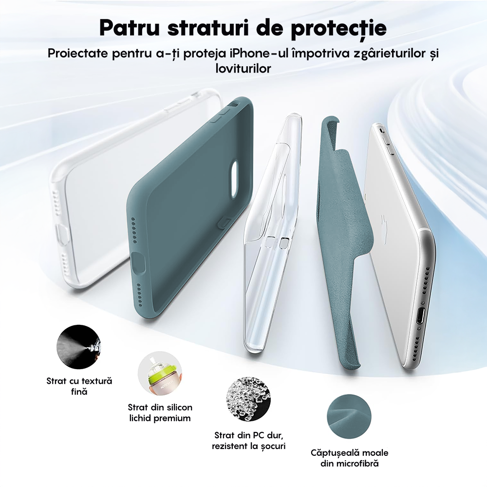 Husa Soft Silicone - iPhone 7/8/SE2 - Midnight Blue