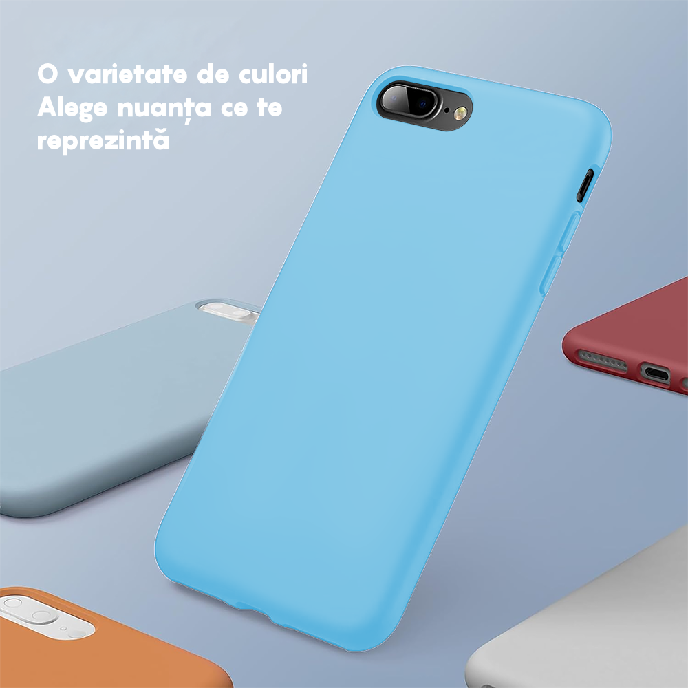 Husa Soft Silicone - iPhone 7 Plus/8 Plus - Cadet Blue