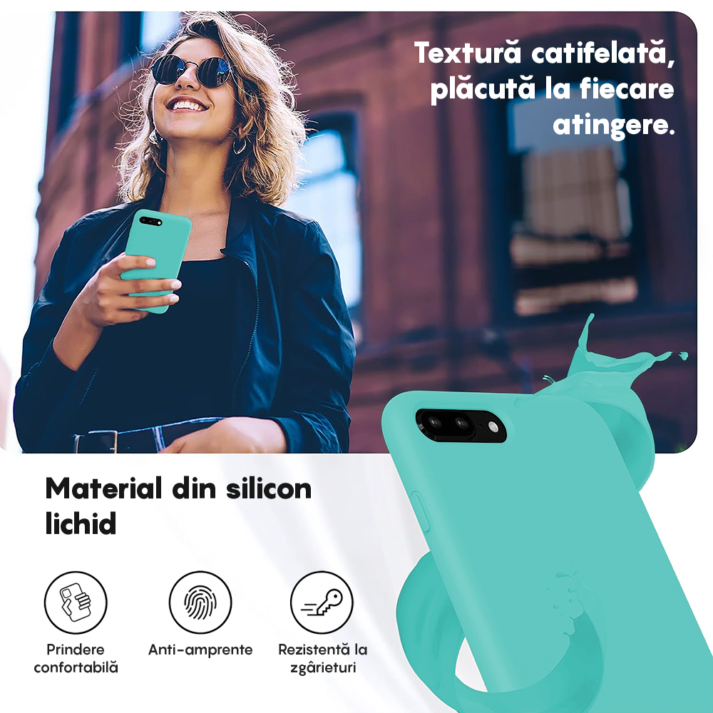 Husa Soft Silicone - iPhone 7 Plus/8 Plus - Turqoise