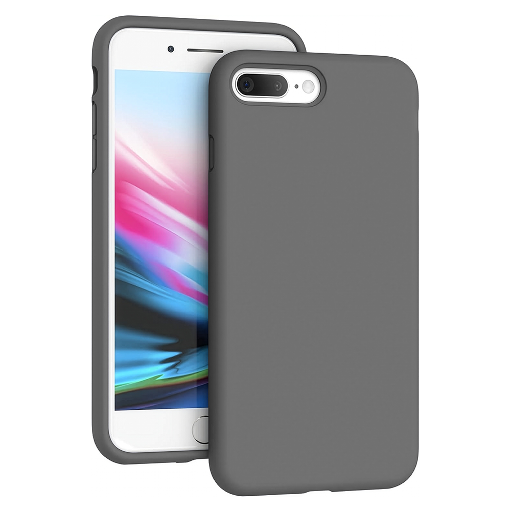 Husa Soft Silicone - iPhone 7 Plus/8 Plus - Dark Gray