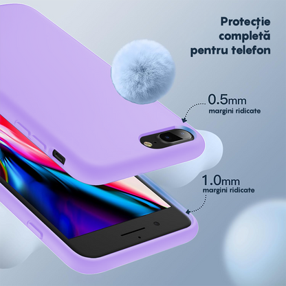 Husa Soft Silicone - iPhone 7 Plus/8 Plus - Light Lilac