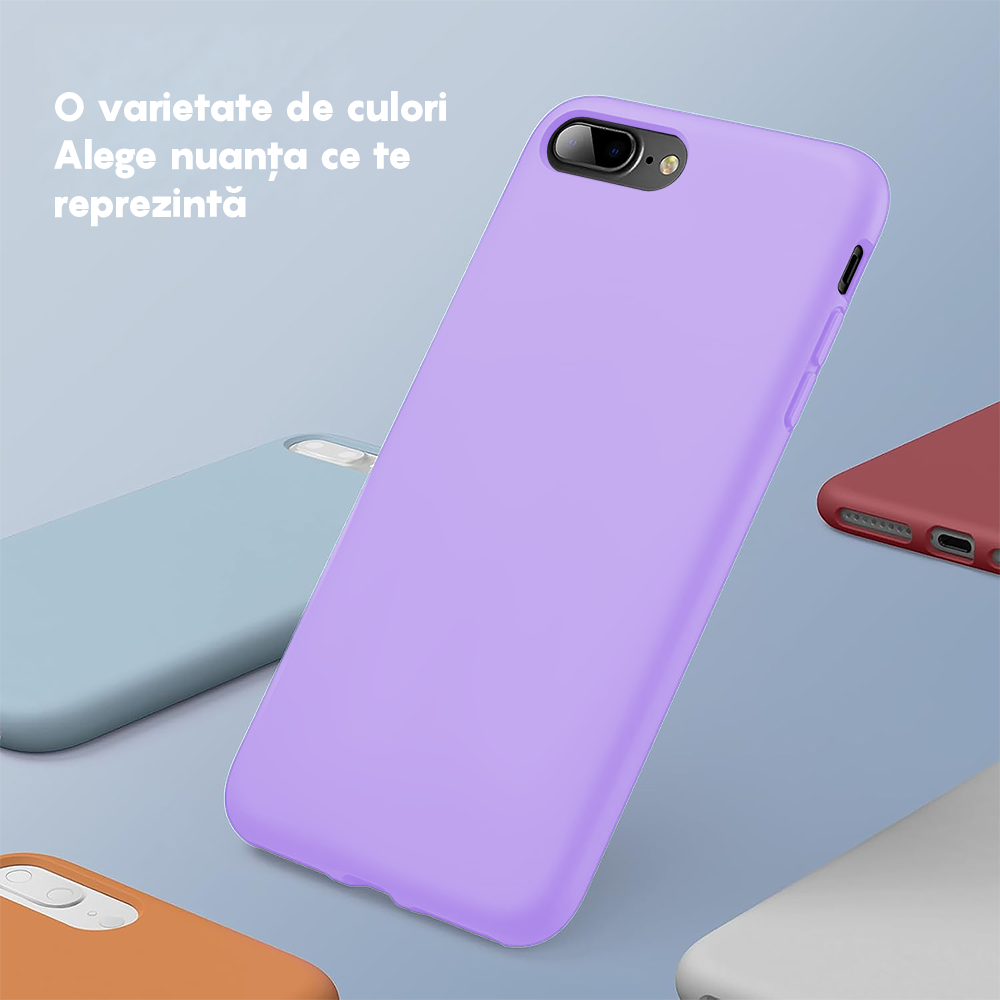 Husa Soft Silicone - iPhone 7 Plus/8 Plus - Light Lilac