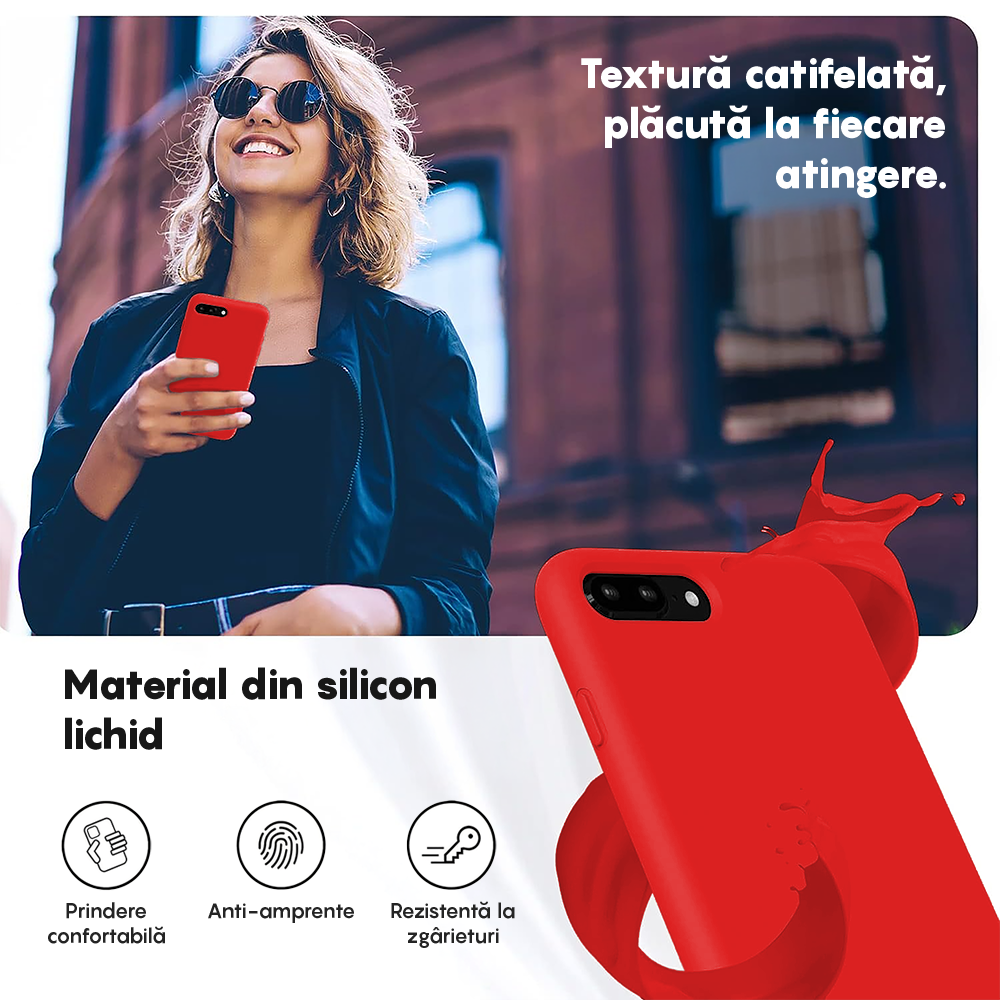 Husa Soft Silicone - iPhone 7 Plus/8 Plus - Red