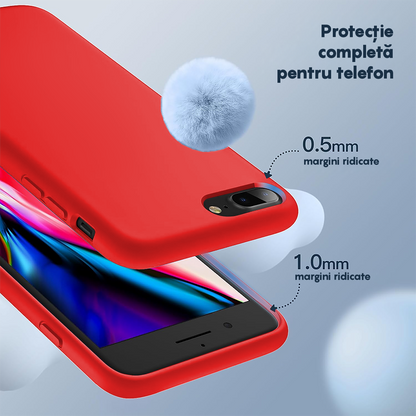 Husa Soft Silicone - iPhone 7 Plus/8 Plus - Red