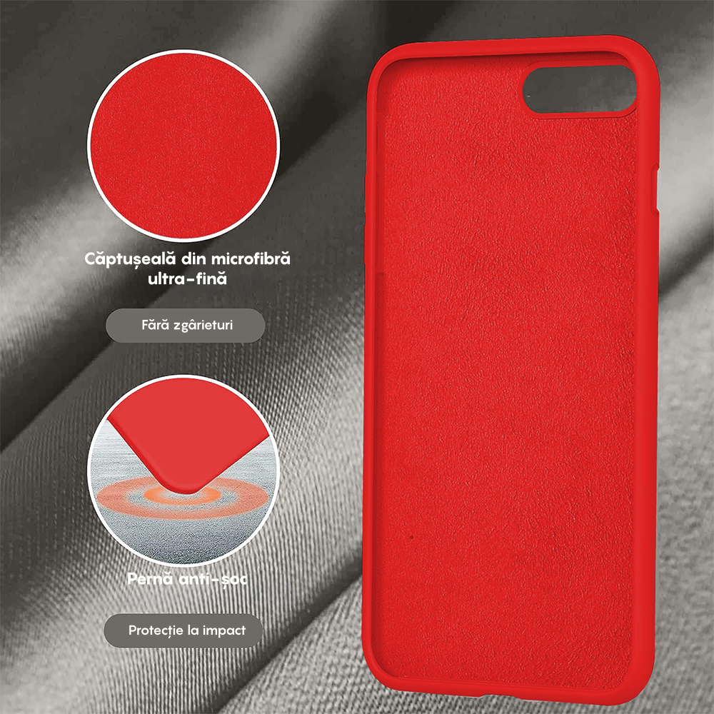 Husa Soft Silicone - iPhone 7 Plus/8 Plus - Red