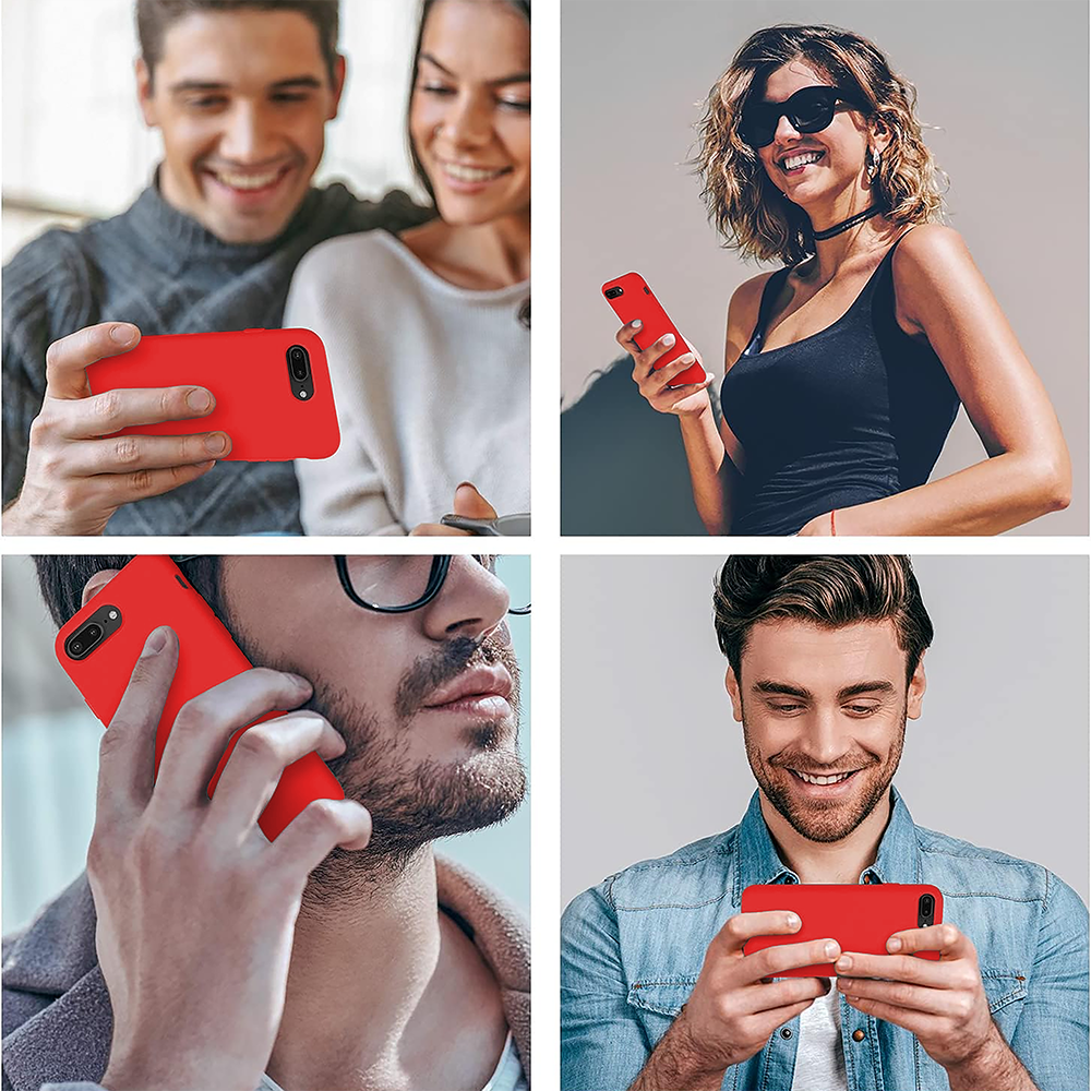 Husa Soft Silicone - iPhone 7 Plus/8 Plus - Red