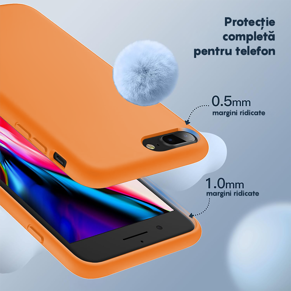 Husa Soft Silicone - iPhone 7 Plus/8 Plus - Nectarine