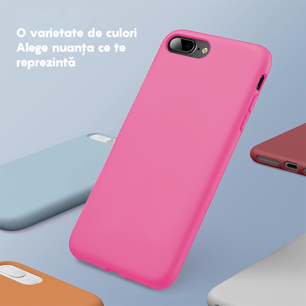 Husa Soft Silicone - iPhone 7 Plus/8 Plus - Fuchsia