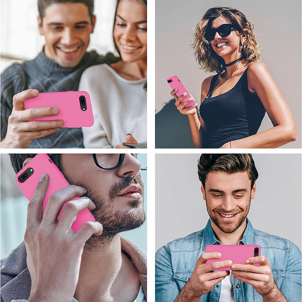 Husa Soft Silicone - iPhone 7 Plus/8 Plus - Fuchsia