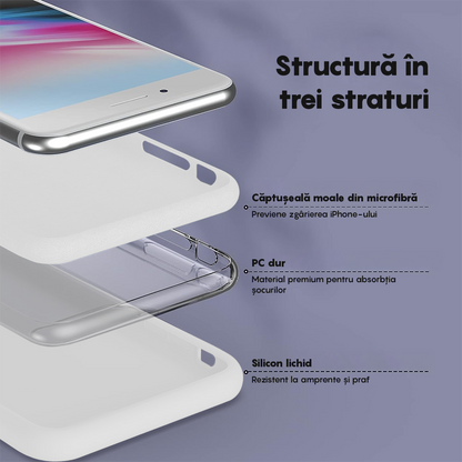 Husa Soft Silicone - iPhone 7 Plus/8 Plus - Alb