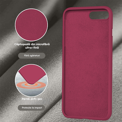 Husa Soft Silicone - iPhone 7 Plus/8 Plus - Burgundy