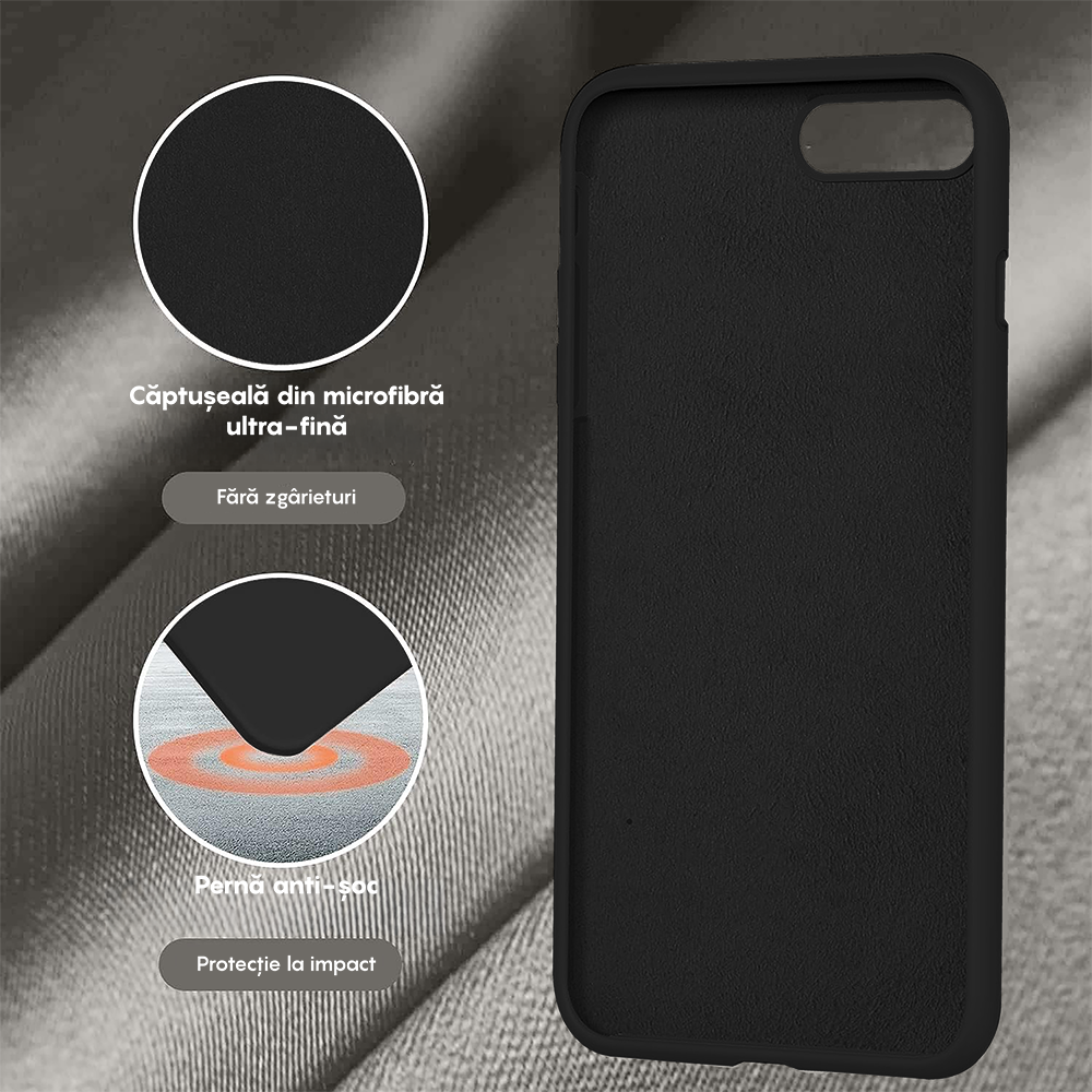Husa Soft Silicone - iPhone 7 Plus/8 Plus - Negru