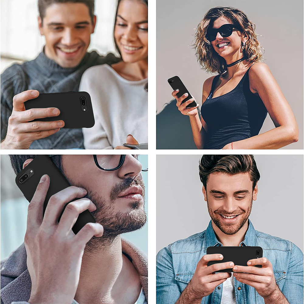 Husa Soft Silicone - iPhone 7 Plus/8 Plus - Negru