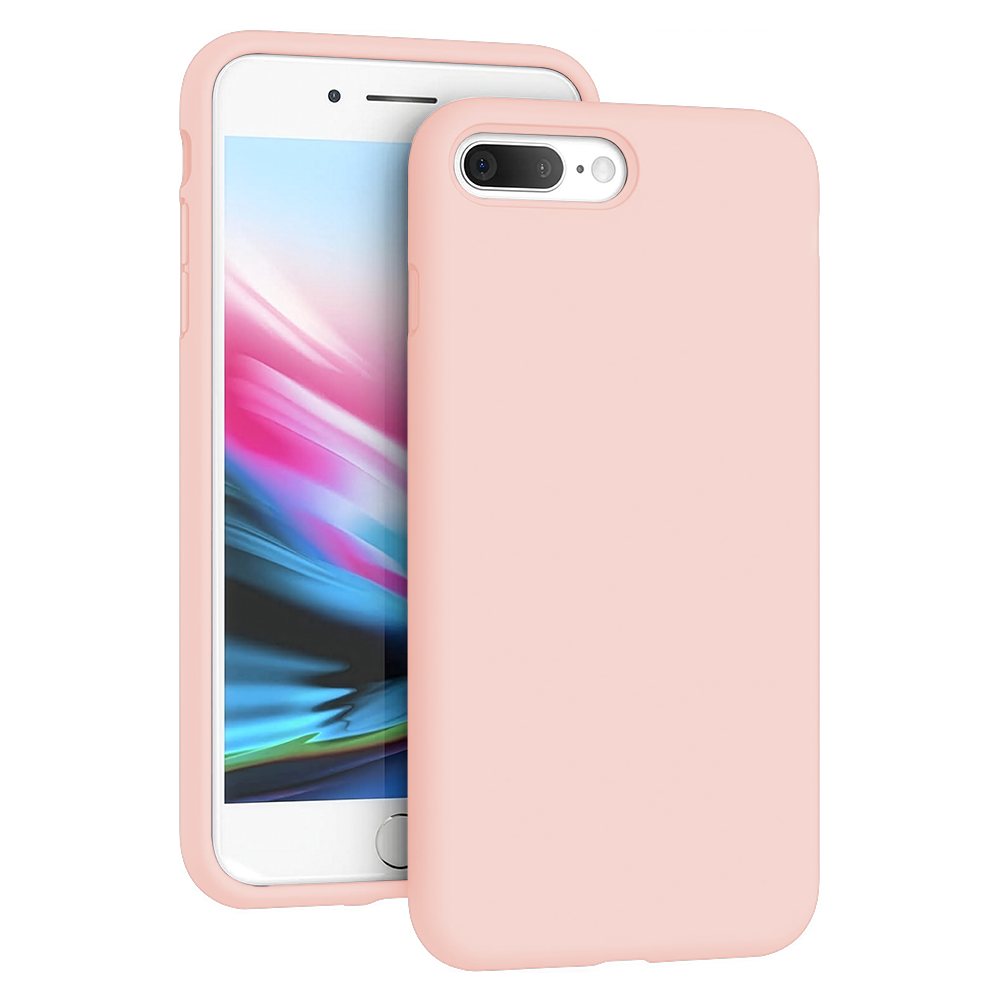 Husa Soft Silicone - iPhone 7 Plus/8 Plus - Pink Sand