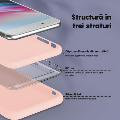 Husa Soft Silicone - iPhone 7 Plus/8 Plus - Pink Sand