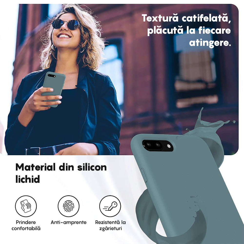 Husa Soft Silicone - iPhone 7 Plus/8 Plus - Midnight Blue