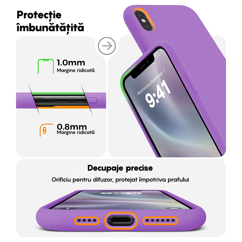 Husa Soft Silicone - iPhone XR - Light Purple