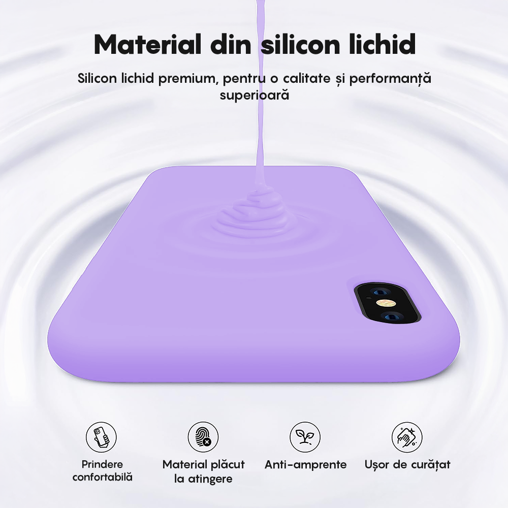 Husa Soft Silicone - iPhone XR - Light Lilac