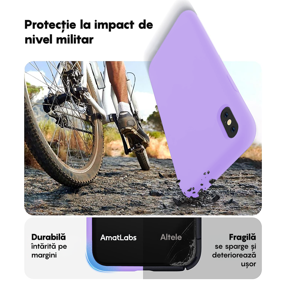 Husa Soft Silicone - iPhone XR - Light Lilac