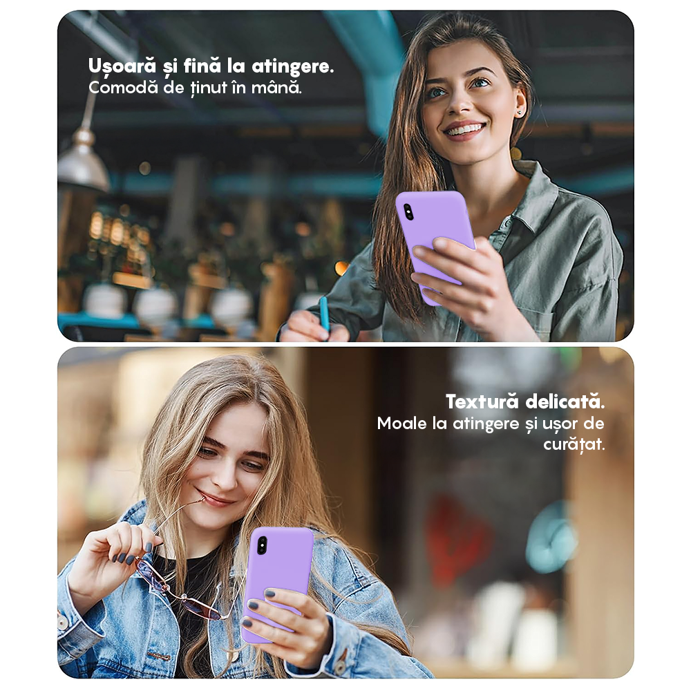 Husa Soft Silicone - iPhone XR - Light Lilac