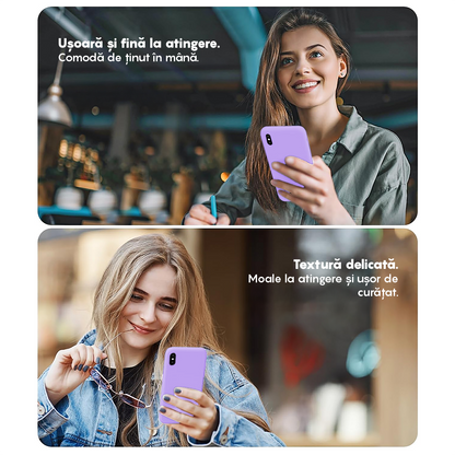 Husa Soft Silicone - iPhone XR - Light Lilac