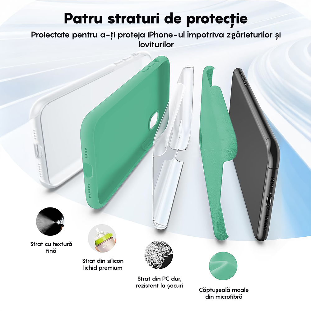 Husa Soft Silicone - iPhone XR - Webster Green