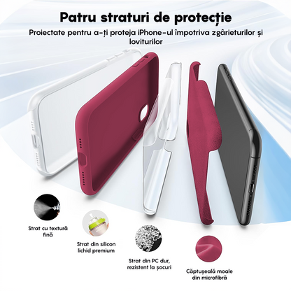 Husa Soft Silicone - iPhone XR - Burgundy