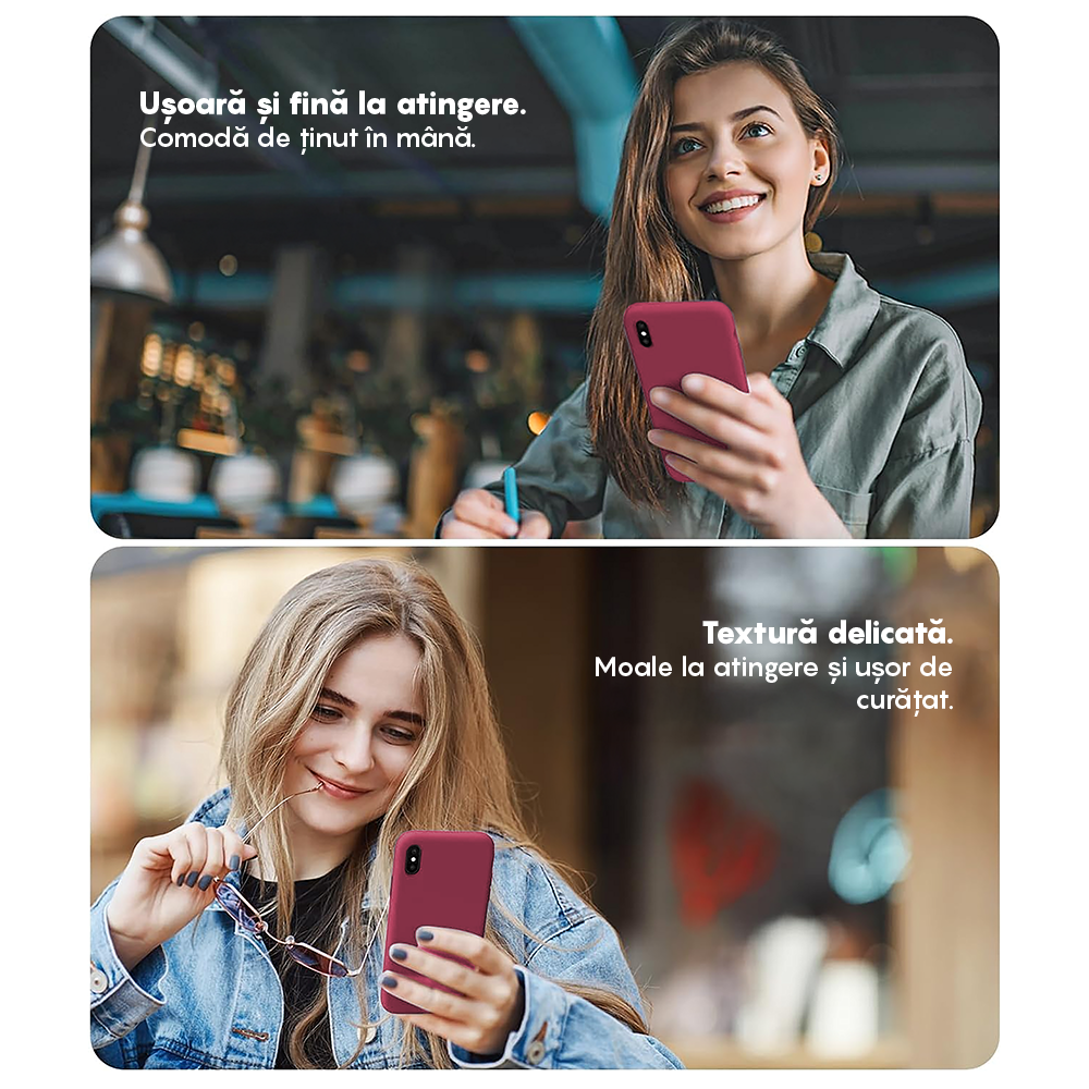 Husa Soft Silicone - iPhone XR - Burgundy
