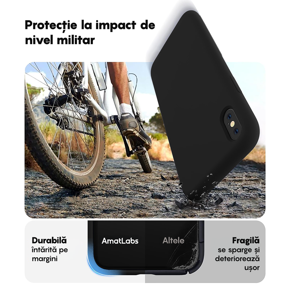 Husa Soft Silicone - iPhone XR - Negru
