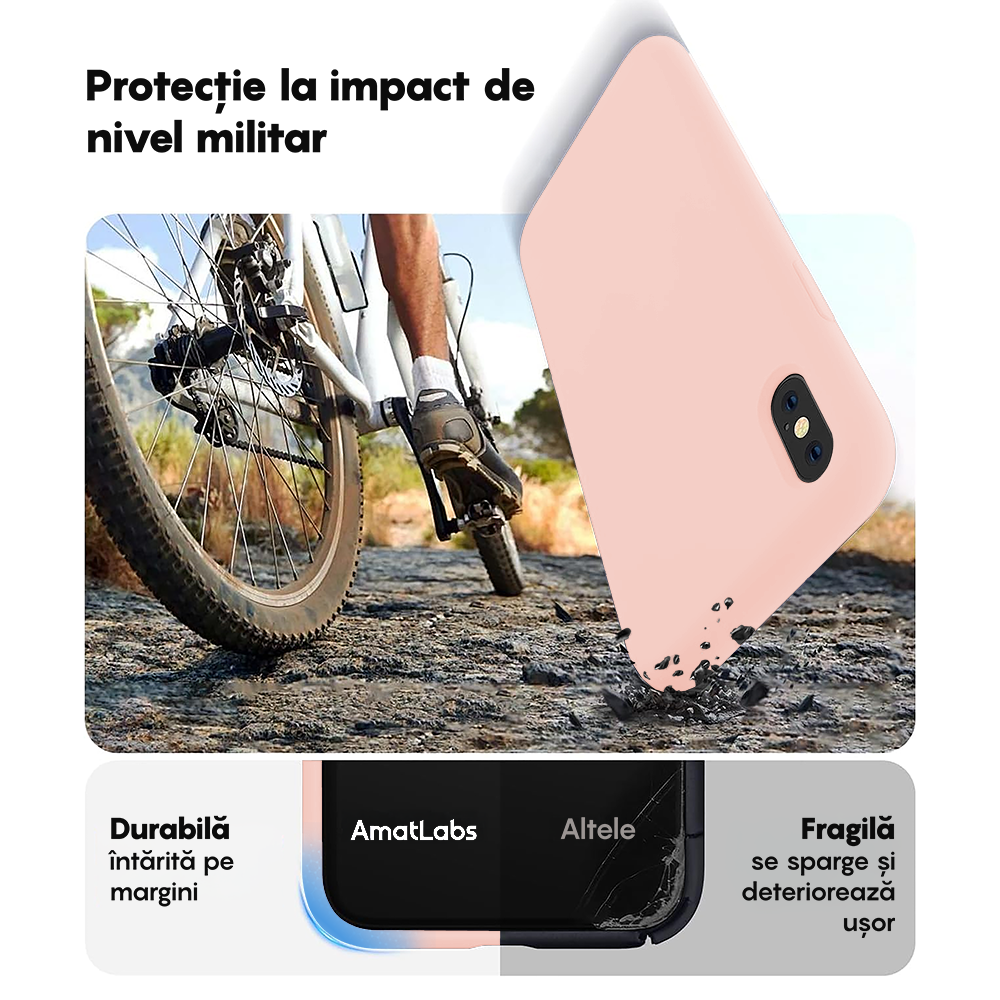 Husa Soft Silicone - iPhone XR - Pink Sand