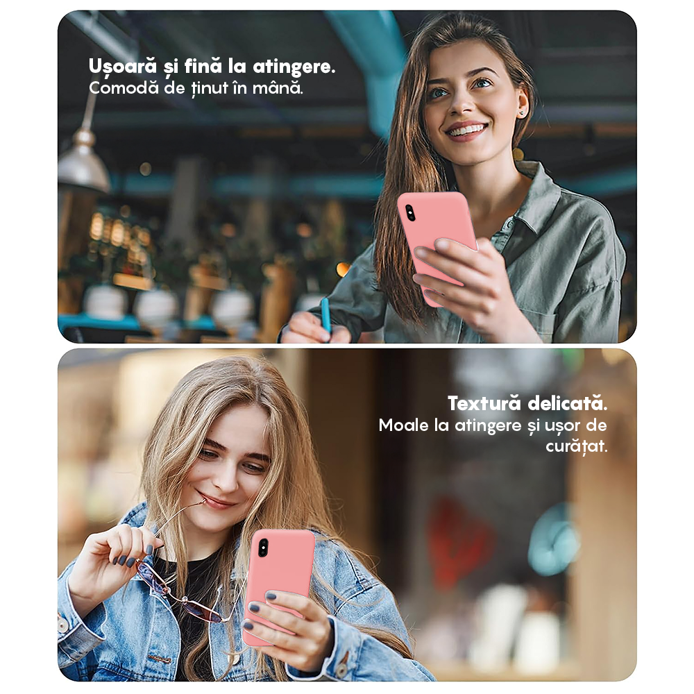 Husa Soft Silicone - iPhone XS Max - Roz