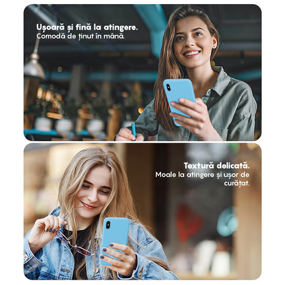 Husa Soft Silicone - iPhone XS Max - Cadet Blue
