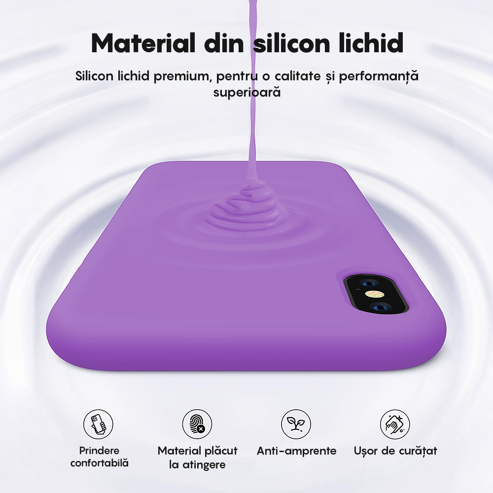Husa Soft Silicone - iPhone XS Max - Light Purple