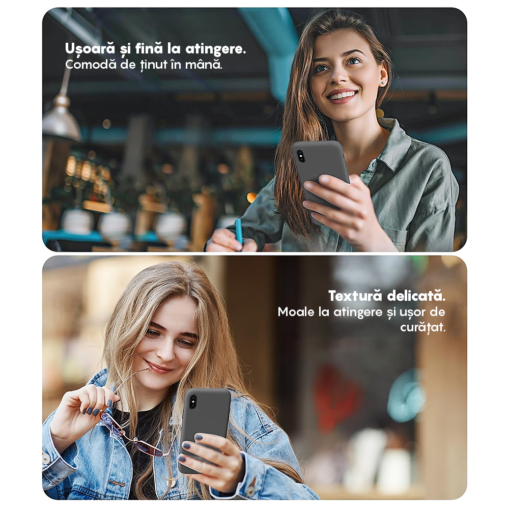 Husa Soft Silicone - iPhone XS Max - Dark Gray