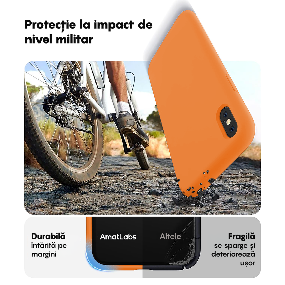 Husa Soft Silicone - iPhone XS Max - Nectarine