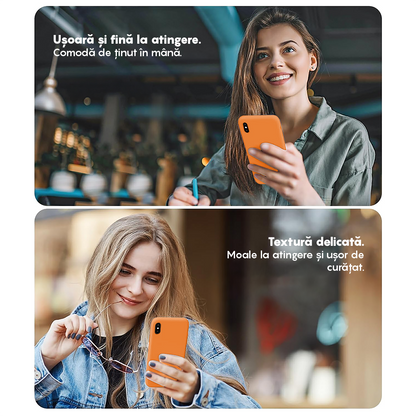 Husa Soft Silicone - iPhone XS Max - Nectarine