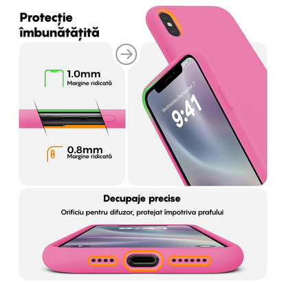 Husa Soft Silicone - iPhone XS Max - Fuchsia